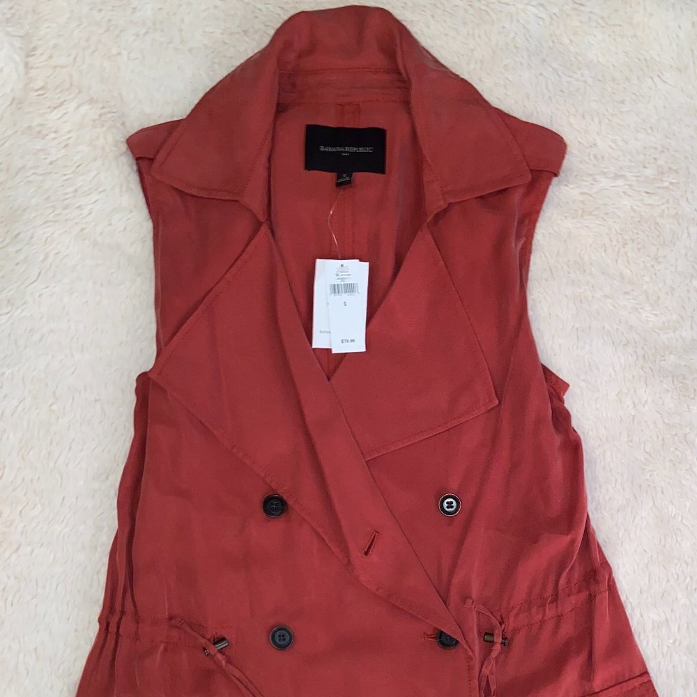 ✨NEW✨ Banana Republic Maroon Long Vest